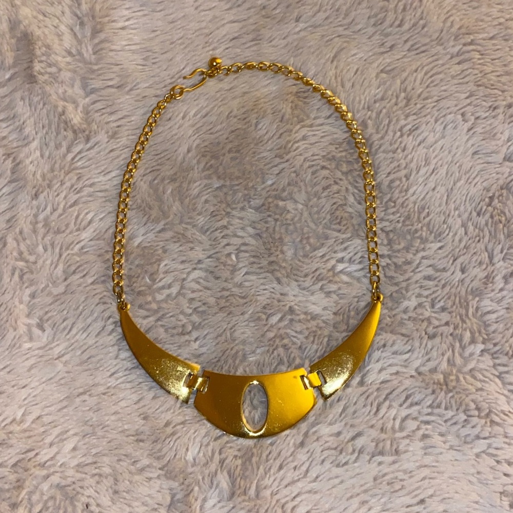 Gold Toned Choker Necklace by Celebrity